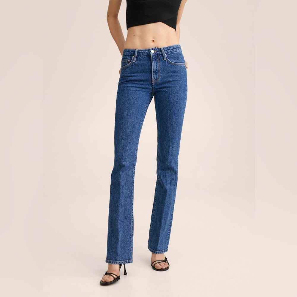 NWT MANGO Skinny flared jeans